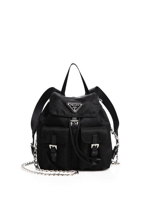 prada vela mini crossbody backpack bag|Prada Vela Mini Crossbody Backpack Bag, Black (Nero).